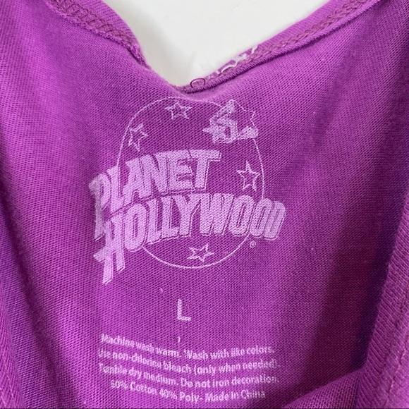PLANET HOLLYWOOD Retro Vintage Style Graphic Tee - Picture 4 of 5